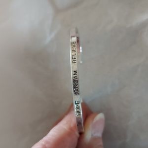 Hope Dream Believe Bracelet market 925